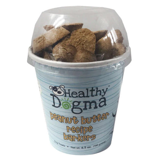 Healthy Dogma Peanut Butter Barkers Natural Grain-Free Dog Treats (Cup) 6.5oz - Kohepets