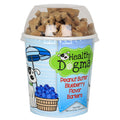 Healthy Dogma Peanut Butter Blueberry Barkers Natural Dog Treats (Cup) 6.2oz - Kohepets