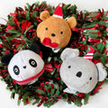 Hey Cuzzies Beary Christmas Mochi Plush Dog Toys