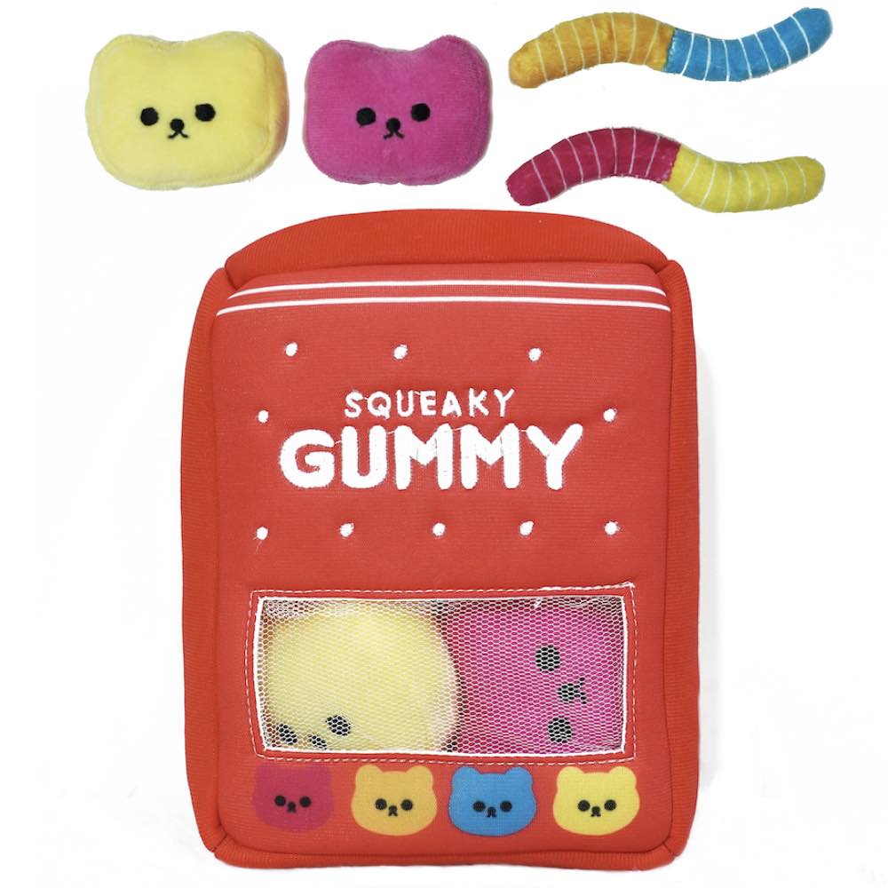Hey Cuzzies Hide N Seek Pawribo Gummy Interactive Dog Toy - Kohepets