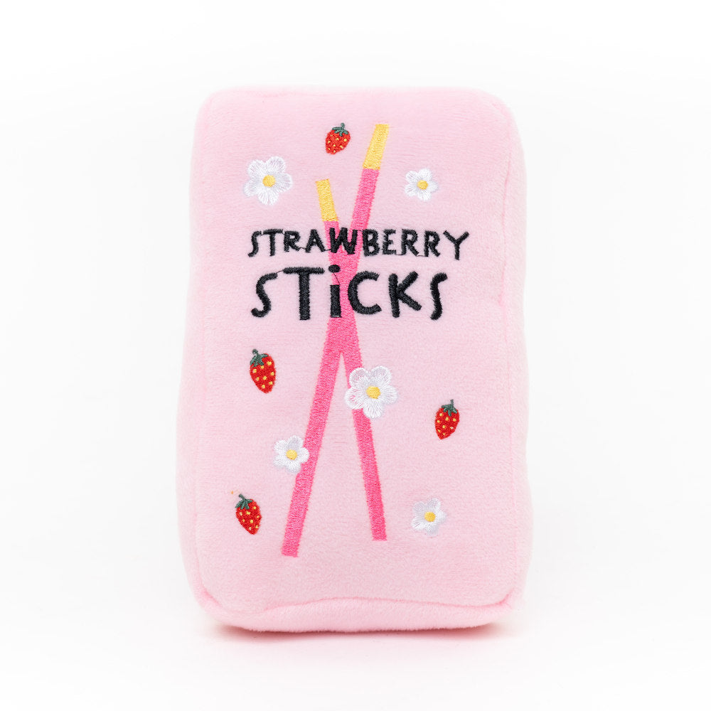 Hey Cuzzies Interactive Hide N Seek Strawberry Pawky Dog Toy - Kohepets