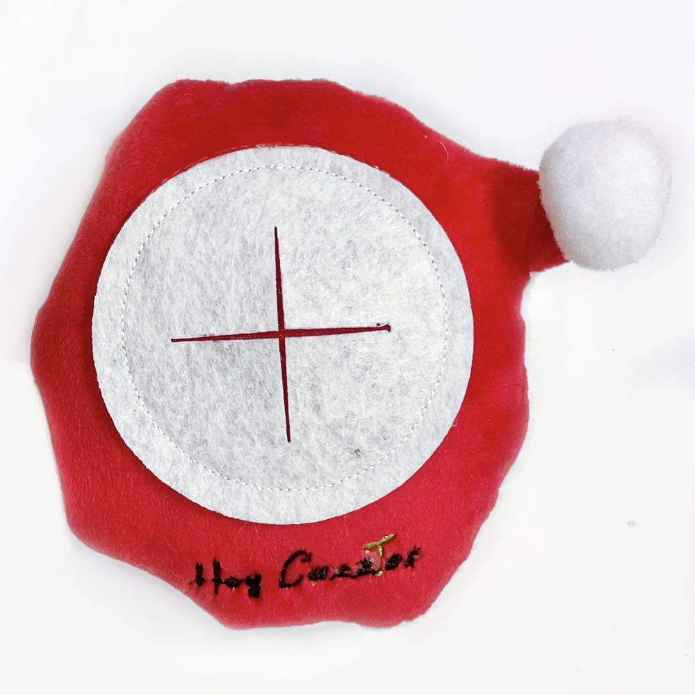 Hey Cuzzies Mini Frenz Santa Dog Toy - Kohepets