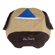 Hey Cuzzies Organic Cotton Pug Head Dog Bed - Kohepets