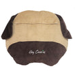 Hey Cuzzies Organic Cotton Pug Head Dog Bed - Kohepets