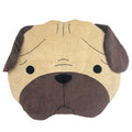 Hey Cuzzies Organic Cotton Pug Head Dog Bed - Kohepets