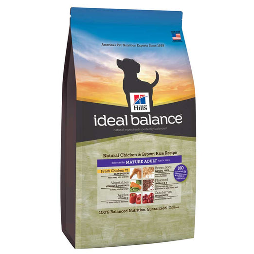 Hill's Ideal Balance Natural Chicken & Brown Rice Mature Adult Dry Dog Food 4lbs - Kohepets