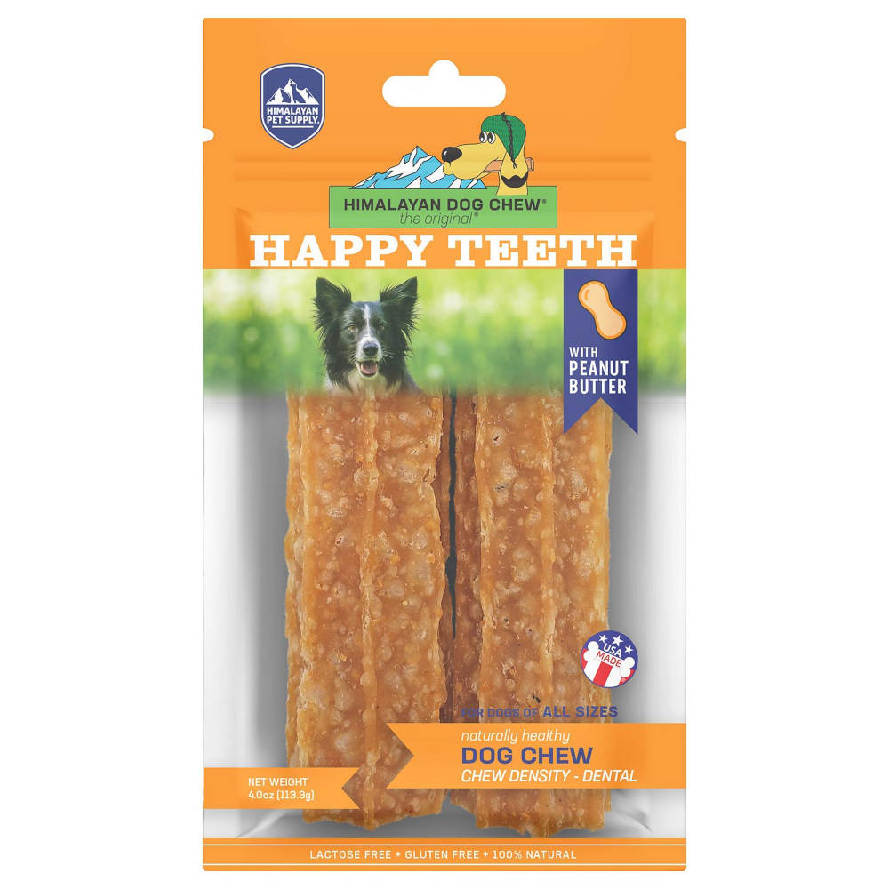 Himalayan Dog Chew Happy Teeth Dog Treats (Peanut Butter) - Kohepets