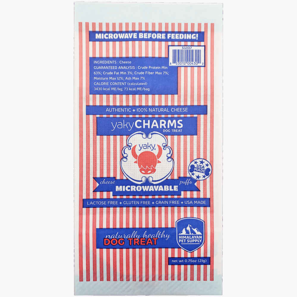 Himalayan Dog Chew YakyCharms Microwavable Cheese Puffs Dog Treats