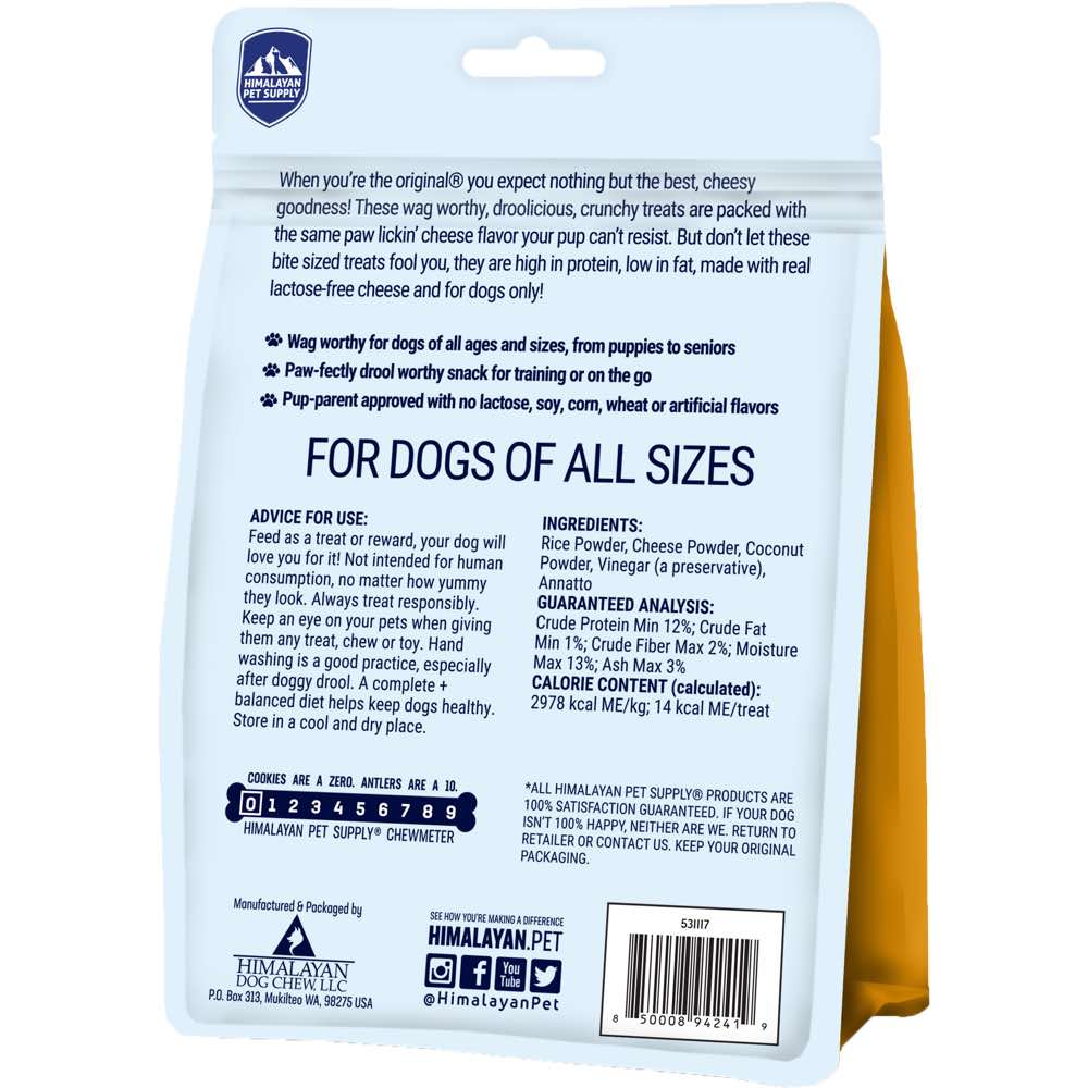 Himalayan Pet Supply Barkeetos Cheese Dog Treats 3oz