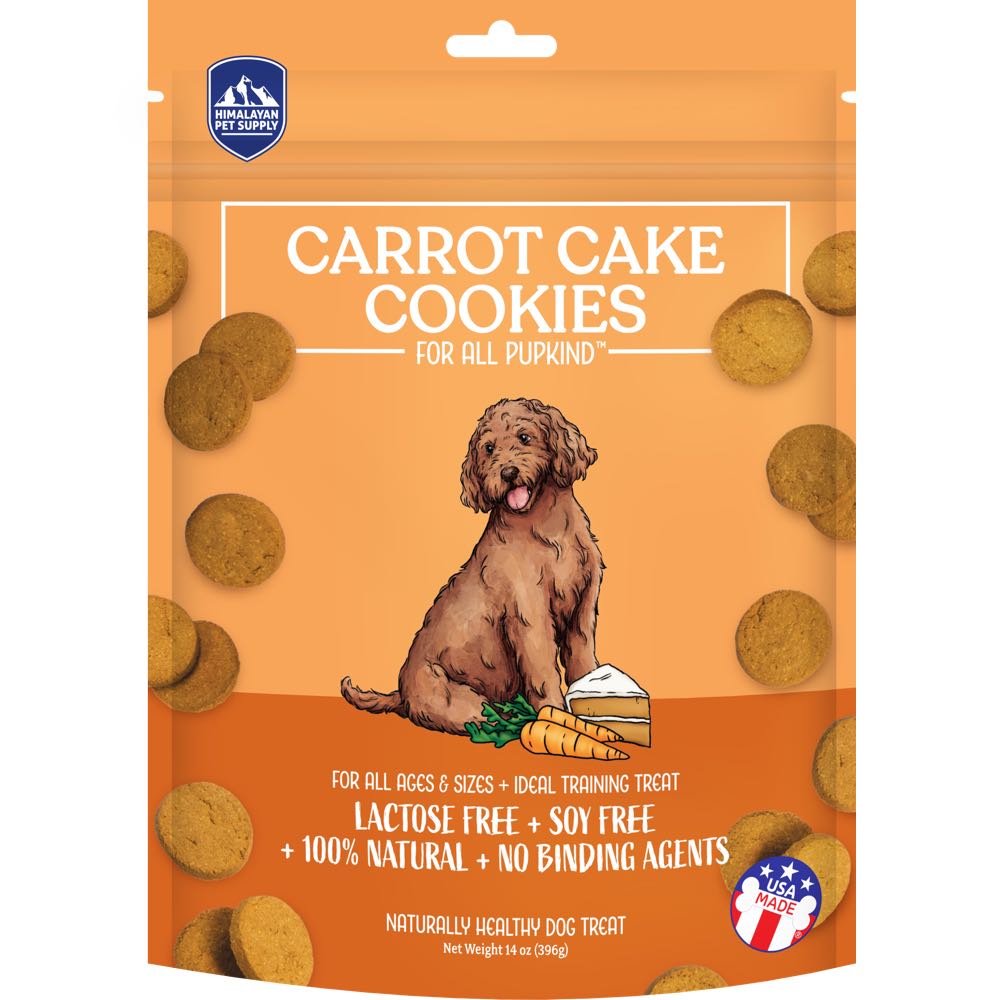 Himalayan Pet Supply Carrot Cake Cookies Dog Treats 14oz