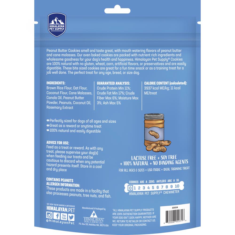 33% OFF: Himalayan Pet Supply Peanut Butter Cookies Dog Treats 14oz