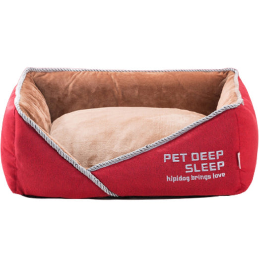 Hipidog Pet Deep Sleep Dog Bed (Cherry Red) - Kohepets