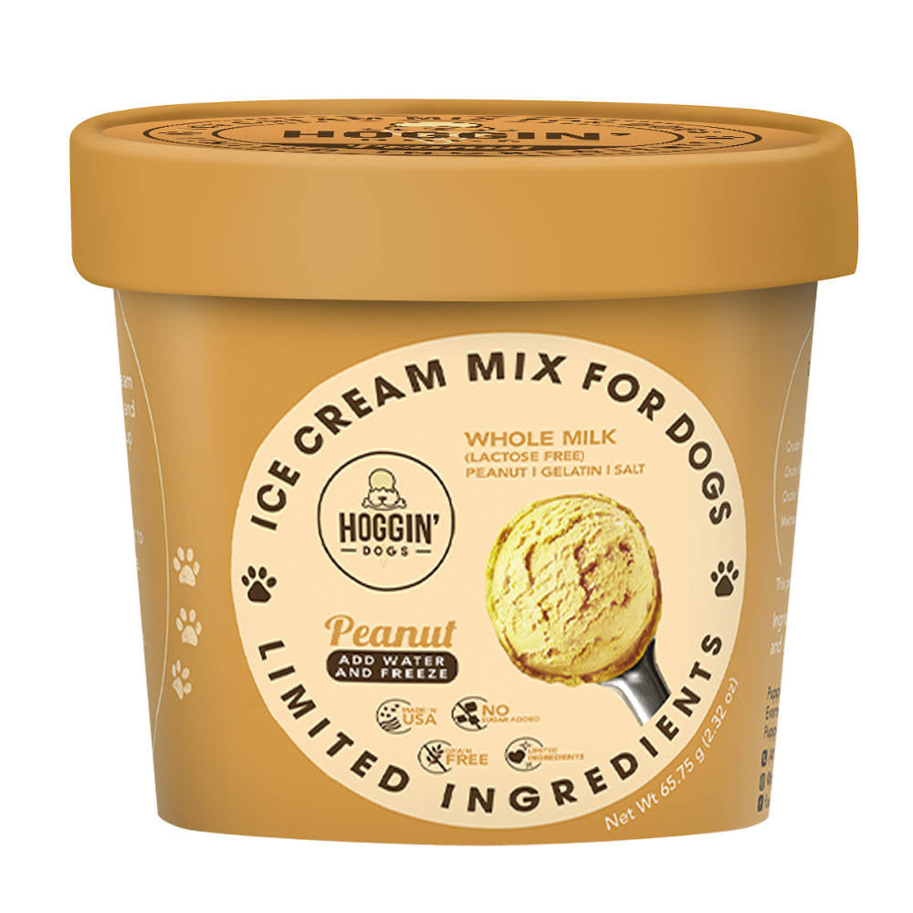 Hoggin’ Dogs Peanut Butter Ice Cream Mix For Dogs (Exp 1 Mar) - Kohepets