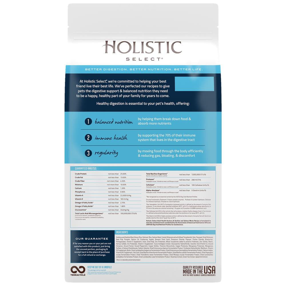 Holistic Select Adult Health Anchovy, Sardine & Salmon Meal Dry Dog Fo