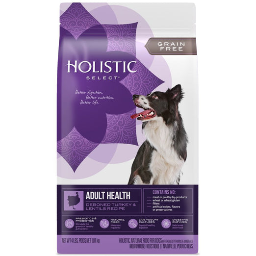 Holistic Select Grain Free Adult Health Deboned Turkey & Lentils Dry Dog Food - Kohepets