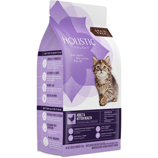 Holistic Select Adult & Kitten Health Chicken Meal Grain-Free Dry Cat Food - Kohepets
