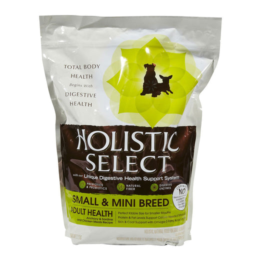 Holistic Select Small & Mini Breed Adult Anchovy & Sardine & Chicken Meals Dry Dog Food 3lb - Kohepets