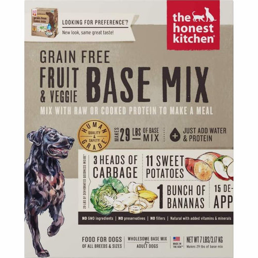 The Honest Kitchen Preference Grain Free Fruit & Veggie Base Mix Dehydrated Dog Food - Kohepets