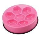 15% OFF: M-Pets Cavity Slow Feed Round Dog Bowl (Pink)