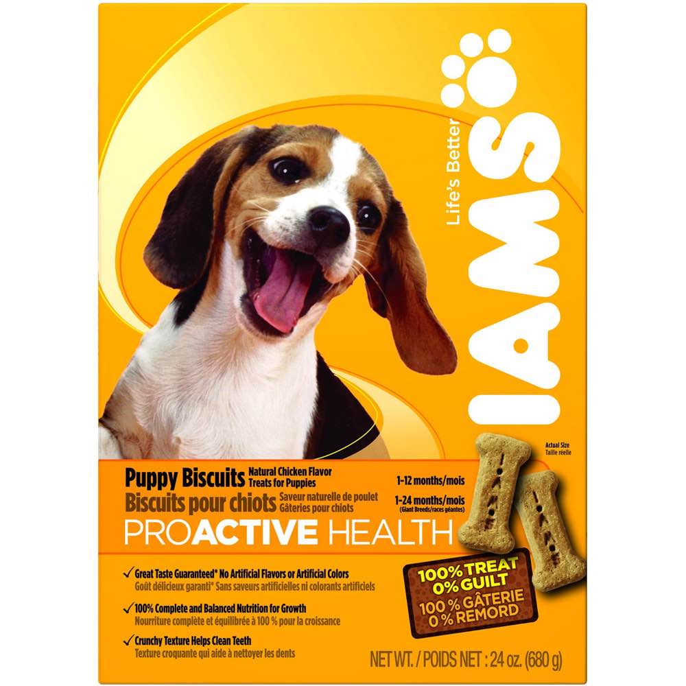 Iams ProActive Health Puppy Chicken Dog Biscuits 300g - Kohepets