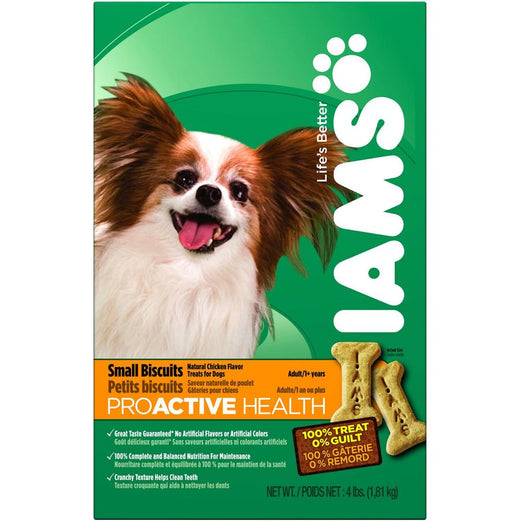 Iams ProActive Health Adult Small Dog Chicken Dog Biscuits 300g - Kohepets