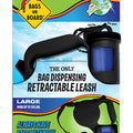 Bags On Board Retractable Leash With Built-In Bag Dispenser Black Large - Kohepets