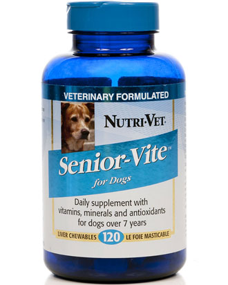 Nutri-Vet Senior Vitality Chewable Vitamins 120 ct - Kohepets