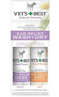 Vet's Best Ear Relief Wash & Dry 8oz - Kohepets