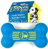 JW Isqueak Bone Rubber Dog Toy Small - Kohepets