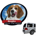 Pet Tatz Beagle Car Window Sticker - Kohepets