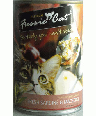 Fussie Cat Fresh Sardine & Mackerel Canned Cat Food 400g - Kohepets