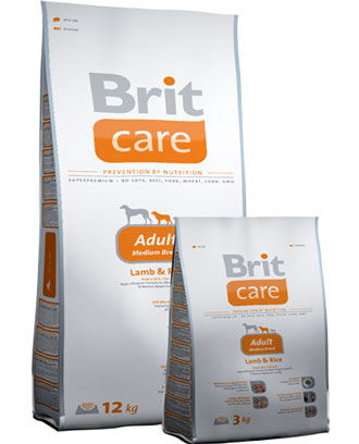 Brit Care Medium Breed Lamb & Rice Dry Dog Food - Kohepets
