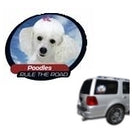 Pet Tatz Poodle Car Window Sticker