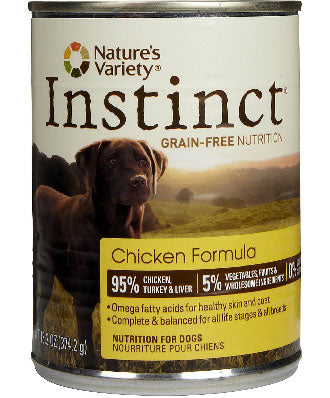Nature's Variety Instinct Grain-Free Chicken Canned Dog Food 374g - Kohepets