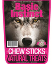 Basic Instinct Chew Sticks Natural Dog Treats 200g