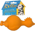 JW Ruffians Chicken Rubber Dog Toy Medium