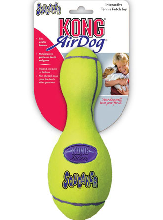 Kong Air Dog Squeaker Bowling Pin Dog Toy Large - Kohepets