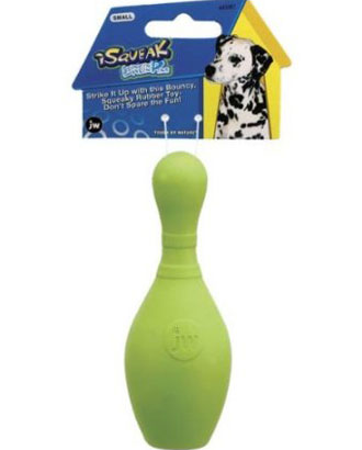 JW Bowling Pin Rubber Dog Toy Medium - Kohepets