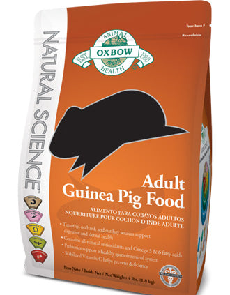 Oxbow Natural Science Adult Guinea Pig Food 4lb - Kohepets