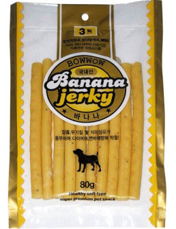 Bow Wow Banana Jerky Dog Treat 80g - Kohepets
