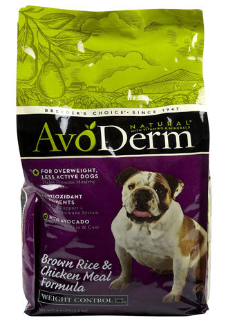 Avoderm Natural Weight Control Formula Dry Dog Food 26lb - Kohepets