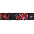 Rogz Bones On Red Scooter Dog Collar - Xl - Kohepets