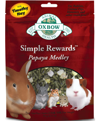Oxbow Simple Rewards Papaya Medley Treats For Small Animals 70g - Kohepets