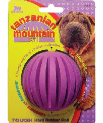 JW Tanzanian Mountain Ball Rubber Dog Toy Regular - Kohepets