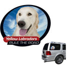 Pet Tatz Labrador Yellow Car Window Sticker