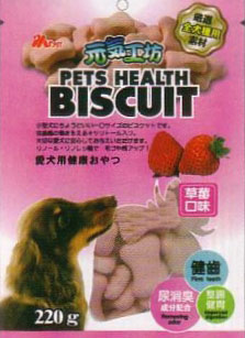 WP Ms.Pet Pets Health Biscuit Strawberry Flavour For Dogs 220g - Kohepets