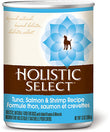 Holistic Select Tuna, Salmon & Shrimp Canned Dog Food 368g