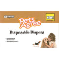 Pets Agree Disposable Diapers - Large 15ct - Kohepets