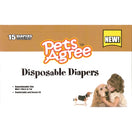 Pets Agree Disposable Diapers - Large 15ct