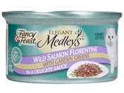 Fancy Feast Elegant Medley Wild Salmon Florentine Canned Cat Food 85g